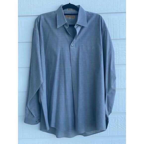 Cobra Creek Men's dark Gray  plaid button up shirt XLT - Picture 1 of 5